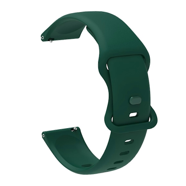 20mm Universellt Silikon Armbandsbyte för Samsung Galaxy Watch Active/Active2 40mm/Watch 42mm/Huami Amazfit GTR (42mm)/Garmin LGL Blackish Green