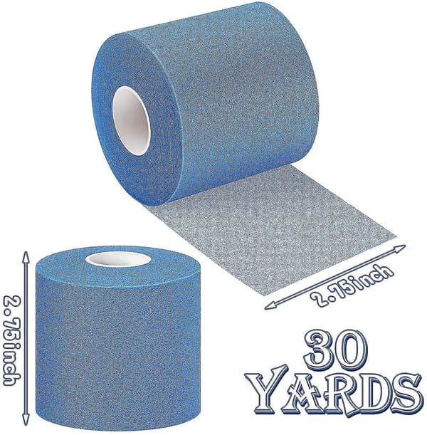 3 stk. Atletisk Forbindingstape til Sport, Forbindingstape 7 cm x 27,4 meter (LGL) blue