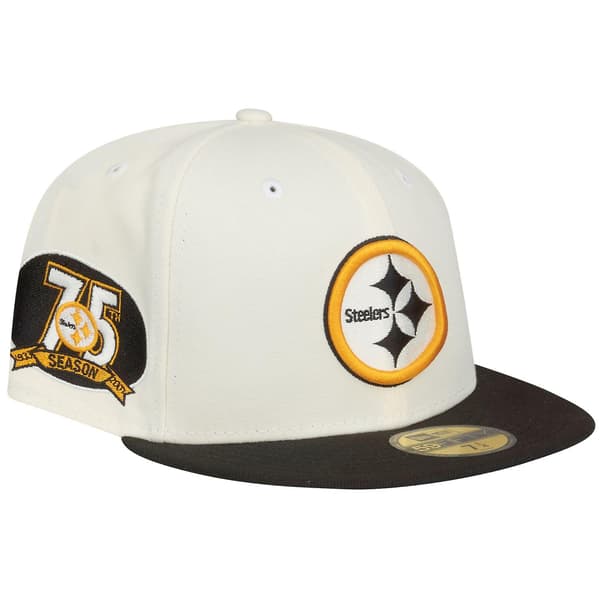 59Fifty Fitted Cap - SIDEPATCH Pittsburgh Steelers (LGL) Beige 7 1/4-(7cm 57)