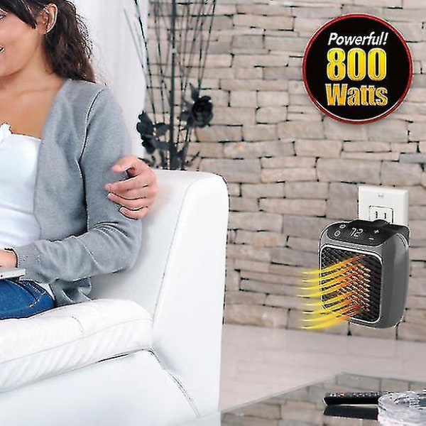 800 Watt Handy Heater Turbo, Wall Outlet Heater -kb UK plug