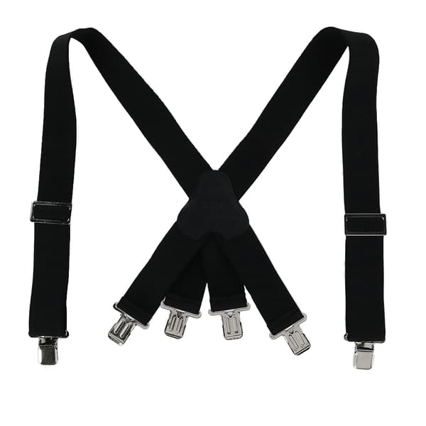 CTM Elastiske brannmannsseler med klipsfeste, 5 cm (Menn) (LGL) Black one size