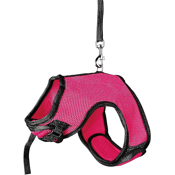 Sele för smådjur, råttor, nylon, 1 st (rosaröd) (LGL)