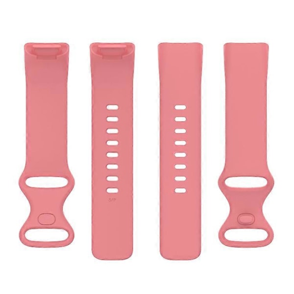 Til Fitbit Charge 5 Silikone Urrem LGL Red S