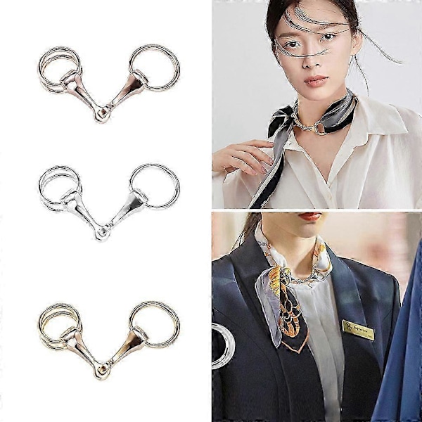 Allsidig Dame Dobbel Bruk Luksus Skjerf Brosje Spenne Smykker Gave Spenne LGL Gold
