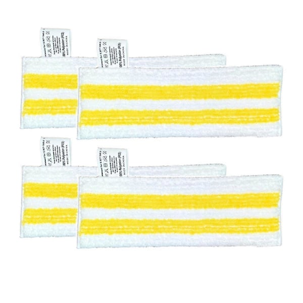 4-pack Mikrofiber Golvduk Set Slipande Golvduk Set för Easyfix Sc2 Sc3 Sc4 Sc5 Golvmunstycke LGL WhiteYellow