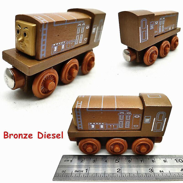 Thomas And Friends Train Tank Engine Träjärnvägsmagnet Samla present ToysBuy 1 Få 1 gratis[GL] Bronze Diesel