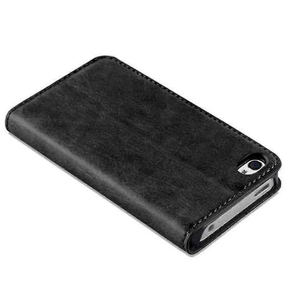 Fodral för iPhone 4 / 4s Vikbart telefonfodral - Skydd - Med stativfunktion och kortfack (LGL) Black