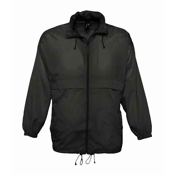 SOLS Unisex Surf Windbreaker Letvægtsjakke LGL Black M