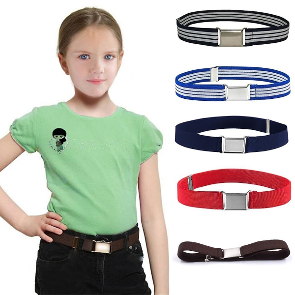 Kids Toddler Belt Elastic Stretch Adjustable Belt For Boys Girls With Buckle