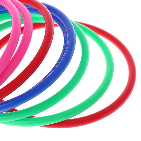 10 stk Plastic Toss Ringe Target Throw Carnival Backyard Park Games Kids Intelli[GL] 30 cm inner diameter