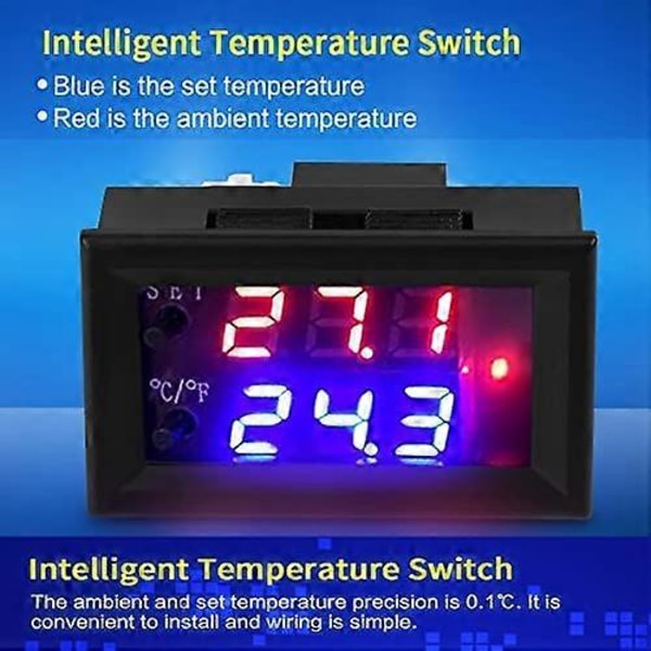 DC 12V Digital Termostat Universal Digital Temperaturregulator med Sensor, Temperaturmålingsområde: -50 ~ 110 (LGL)