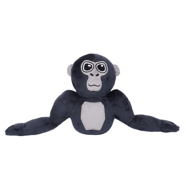 Jiyuge kosedyr bedårende gorillamerke plysjdukke leketøy myk PP bomull kosedyr for spillfans Barn Voksne[GL] Grey