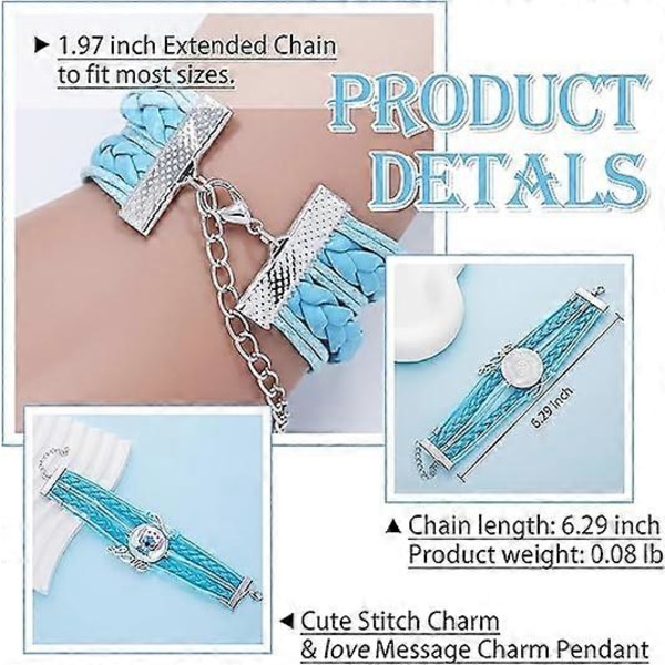 Stitch Armband för Fest, Lilo och Stitch Gåva Stitch Saker Kvinnor Flickor Smycken Armband Födelsedagspresenter (LGL)