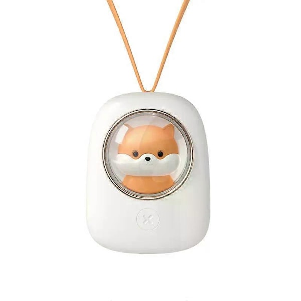 Kawaii Kaulassa Roikkuva Tuuletin Kesäinen Ilmanjäähdytin USB Ladattava Hiljainen Tuuletin Yövalolla Siivettömät Jäähdytystuulettimet Pieni Tuuletin Lahjat LGL