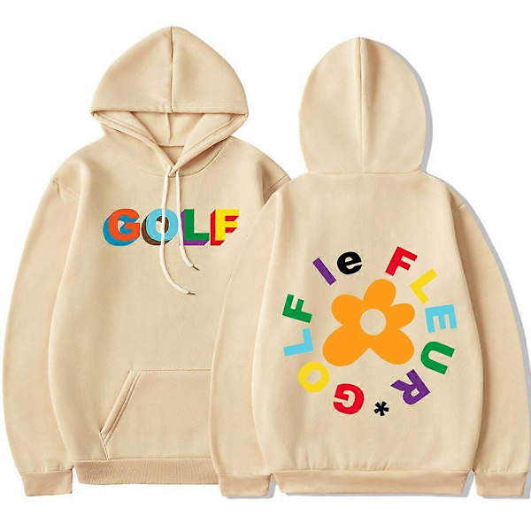 Golf Wang Le Fleur Flower Vote Igor Tyler The Creator Skate Hoodie Herr Casual Hip Hop Sweatshirts Dubbelsidigt Tryck Pullover LGL S Khaki