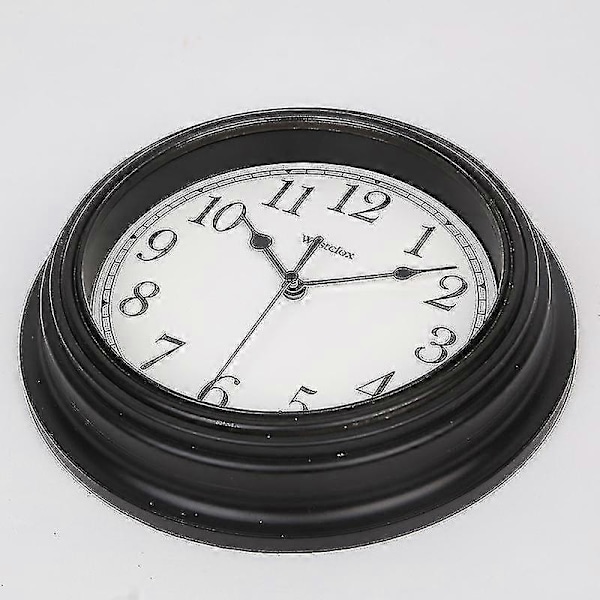 Hiljainen seinäkello keittiöön, 9 tuumaa, retro, äänetön, koristeellinen seinäkello makuuhuoneeseen ja toimistoon LGL Black