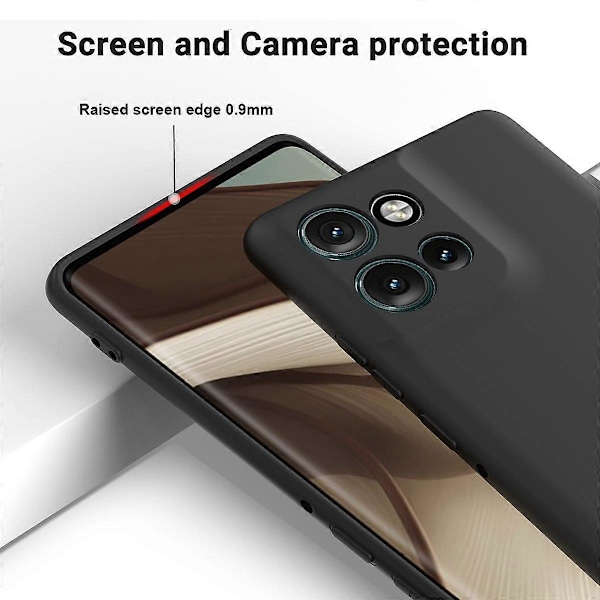 Motorola Edge 50 Neo 5G -kotelo, nestemäinen silikoni, naarmuuntumaton puhelinkuori käsiremmin kanssa, LGL Multicolor Style D