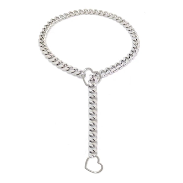 Ring Slip Kæde Rustfrit Stål Slipkæde Halsbånd Til Kvinder Mænd LGL Silver