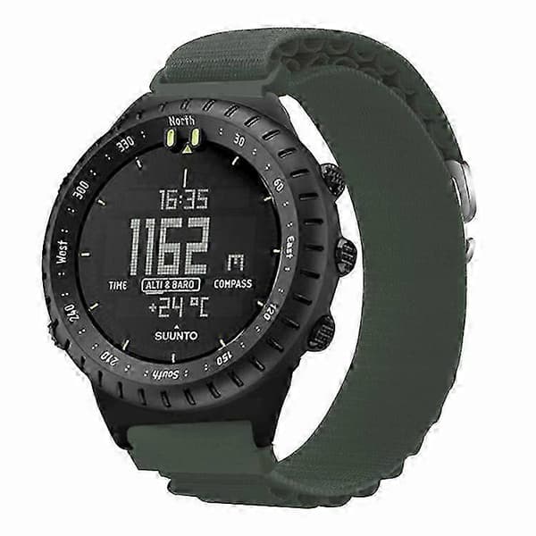 22mm Nylon Loop Urrem til Suunto Core - Justerbar håndledsrem med stik (LGL) Turquoise