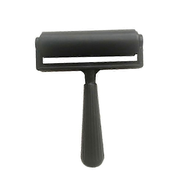 10 cm Gummivals for trykking, hobbyverktøy (Svart) (LGL)