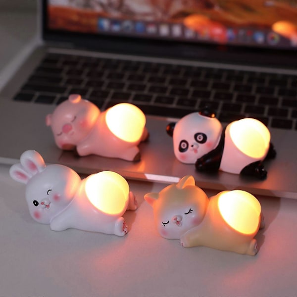 Tegneserie Pop Klem Røv Stress Relief Fidget Legetøj Med Silikone Røv LED Natlampe LGL Rabbit