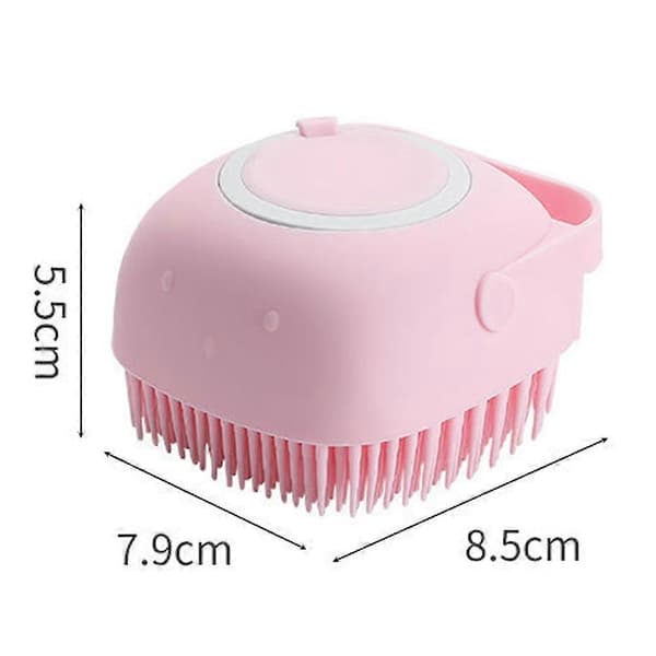 Husdjursbaby Silikon Jacuzzi Duschborste Schampodispenser Skrubbverktyg (LGL)
