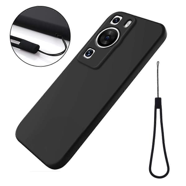 Flydende silikone etui til Huawei P60/P60 Pro (LGL) Black