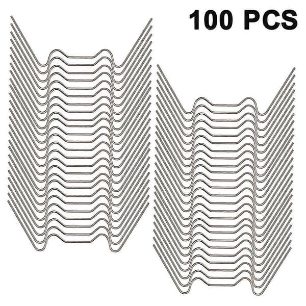 PIAO Rustfrie Glassklips, W Type Drivhusklips, for Drivhus og Hule Kammerpaneler (LGL) 100pcs