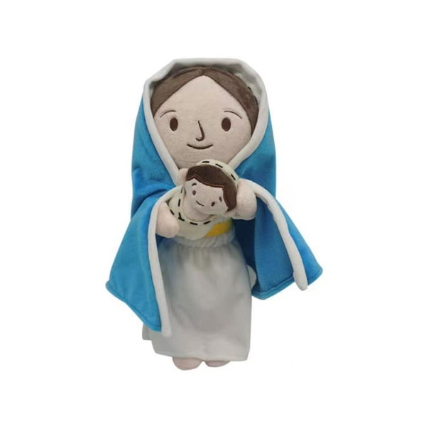 Jomfru Maria Jesus Kristus Plysj Religiøs plysj Leketøy Myk utstoppet figurleke[GL]