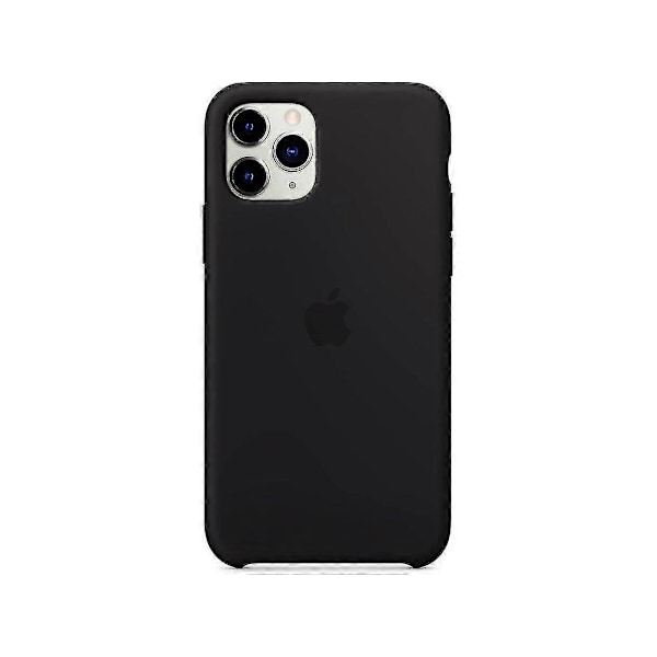 Ohut nestemäinen silikoni TPU -suojakuori iPhone 11 Pro LGL:lle Black