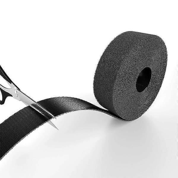 20 mm x 5 m Kabelbinder Tape (Genanvendelig, Sort) (LGL)