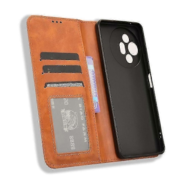 Kotelo sopii TCL 50 XL 5G lompakolle PU-nahka magneettisella sulkimella LGL Brown