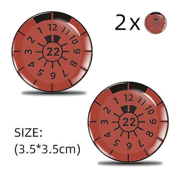2 stk. 3D gel sticker nummerplade forsegling badge, TUV plade mærkater -GSLA LGL 22