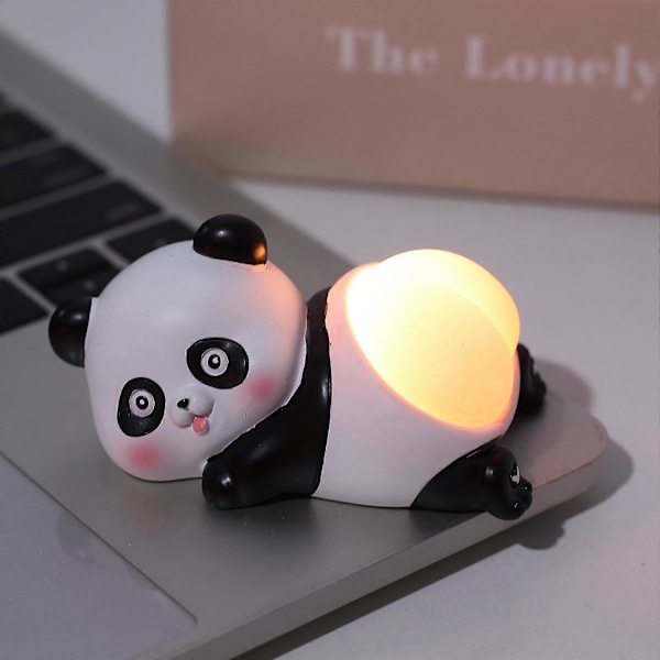 Tegneserie Pop Klem Røv Stress Relief Fidget Legetøj Med Silikone Røv LED Natlampe LGL Panda