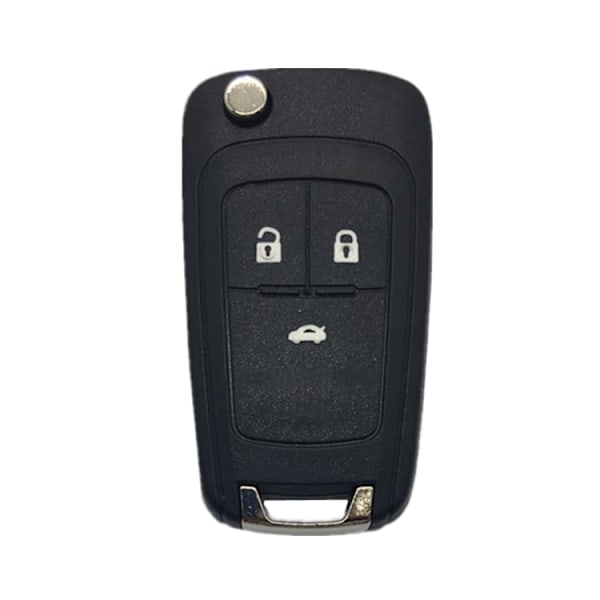 3-knapps bilnyckelskal för Buick/Opel/Chevrolet (LGL) Svart