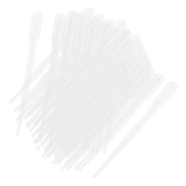 100 Stycken Engångspipetter Graderade Pipetter DIY Konstleksaker Interaktiva Leksaker Ögondroppare Överföringsdroppare för Hemanvändning Pojkar (LGL)
