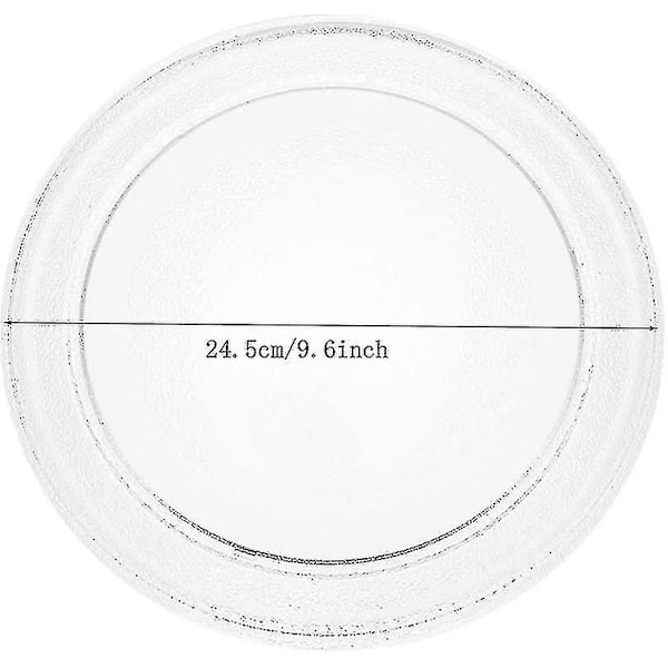 Mikrobølgeovn Glasplade Mikrobølgeovn Glas Drejetallerken Udskiftning Flad Bund Glasbakke 24,5 cm/9 LGL