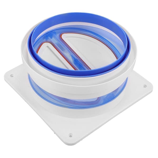 Ventilationsrör Backventil Luftutsläpp Enkel Design 1Set (LGL) White 19.00X19.00X9.50CM