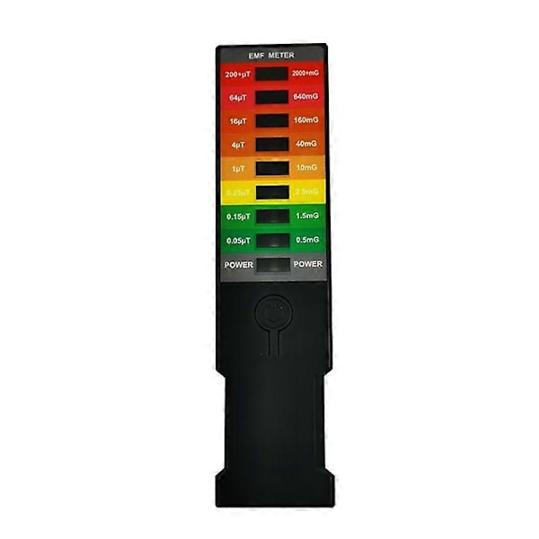 Bärbar Elektromagnetisk Fält EMF Gaussmätare Spökjaktsdetektor Bärbar EMF Magnetfältsdetektor 8 LED Gaussmätare LGL EMF1 Israel