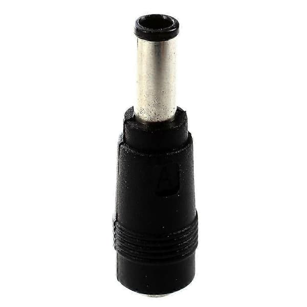 8 sæt universal DC strømstik konverter (LGL) Black Silver