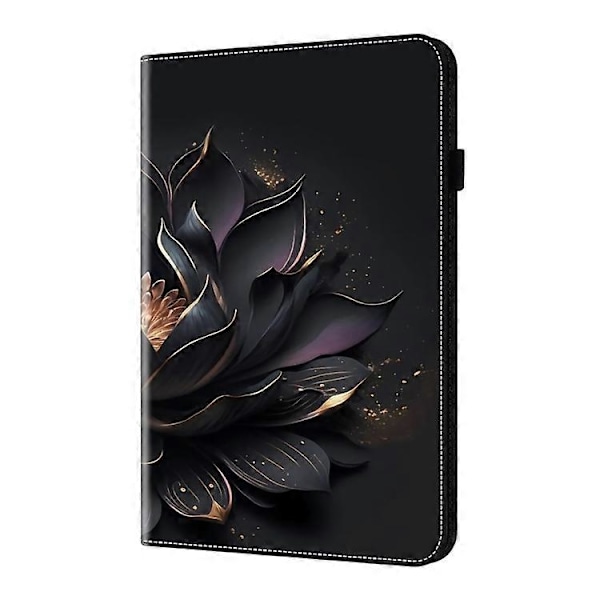 För Samsung Galaxy Tab A9+ Kristalltextur Målat Läder Tablet Fodral LGL Purple Lotus