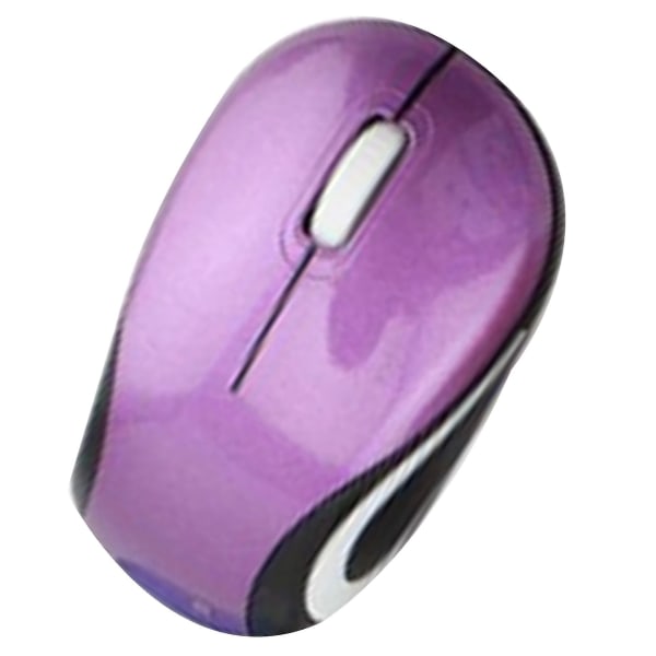 Mini pieni langaton hiiri matkustamiseen Optinen kannettava minihiiri USB vastaanottimella kannettavalle tietokoneelle Purple