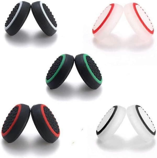 Silikone Thumbstick Grip Covers til PS4 Xbox One PS3 Xbox 360 PS2 Spilcontroller - 5 Par (LGL)