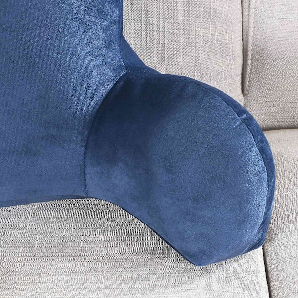 Pute Ryggstøtte Seng Med Armlenstøtte Seng Lesing Midje Rygg Stol Bil Sofa Hvile Midje Pude (dyp Blå [L] deep blue