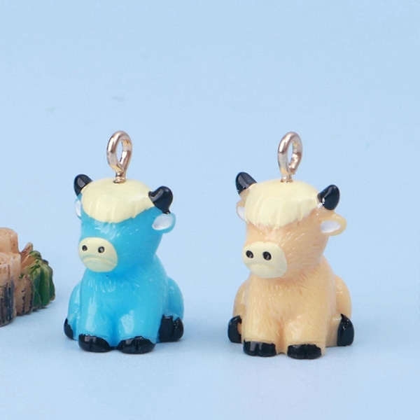 30 stk. Miniature Kvæg Køer Sæt Resin Køer Skulptur til Festtilbehør LGL Multicolor 1.4cmx2cm