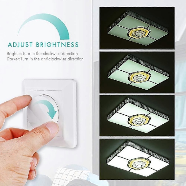 Dimmer Switch, 220-240v 5-200w Smart Knapp Ljusbrytare och Dimmers Dimmer Switch (LGL)