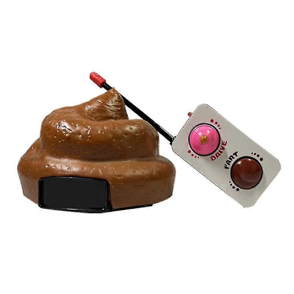 Fjärrstyrd Bajsbil Leksak Med Snurrande Och Pruttande Funktion 49mhz LGL