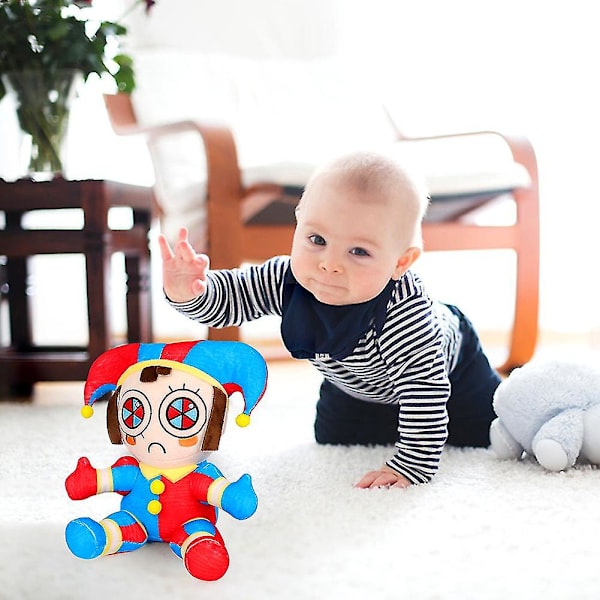 Digital Circus Plys, de fantastiske Pomni og Jax Plushies Legetøj, nye Digital Circus Plysdyr, tegneserie Billedpude G2023 Gaver B 30CM