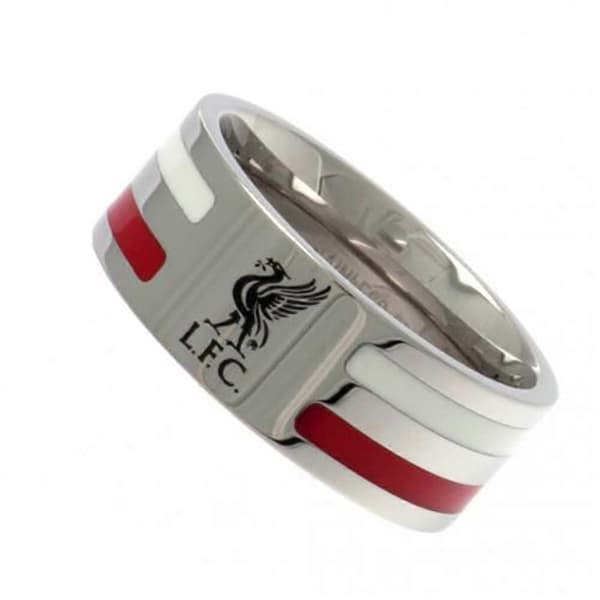 FC Farve Stribe Ring (LGL) Silver/Red/White Medium
