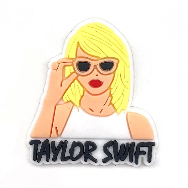 10stk Taylor Swift-inspirerte skosjarmsett, DIY Croc-sjarm, skodekorasjon for fans, Swiftie julegave [LGL]